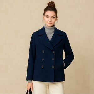 NWT! Banana Republic Preppy Navy Classic Peacoat - Size XL 💎